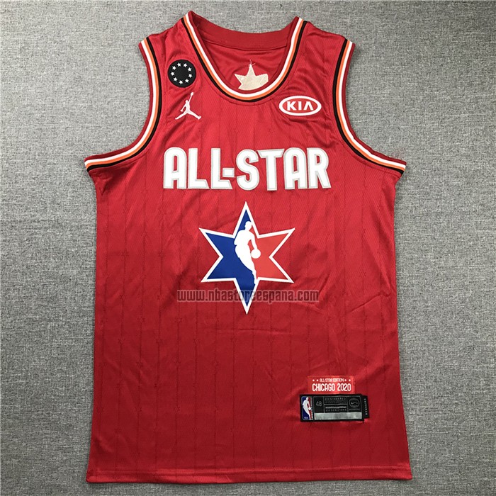 Camiseta All Star 2020 Milwaukee Bucks Giannis Antetokounmpo NO 24 Rojo